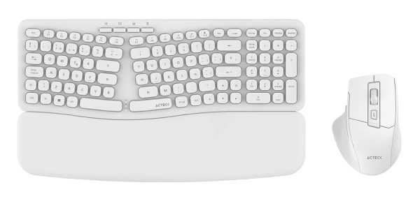 Acteck Creator Ultra Confort MK650 teclado Ratón incluido Hogar / Oficina RF inalámbrico QWERTY Español Blanco - Imagen 4