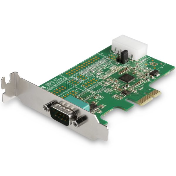 StarTech.com Tarjeta PCI Express Adaptadora de 1 Puerto Serial RS232 - Tarjeta Controladora Serial PCIe RS232 - PCIe a DB9 UART16950 - Tarjeta de Expansión de Perfil Bajo - Windows Linux