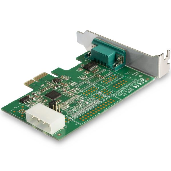 StarTech.com Tarjeta PCI Express Adaptadora de 1 Puerto Serial RS232 - Tarjeta Controladora Serial PCIe RS232 - PCIe a DB9 UART16950 - Tarjeta de Expansión de Perfil Bajo - Windows Linux - Imagen 2
