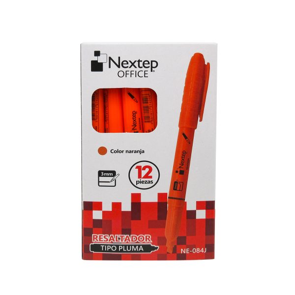 Nextep NE-084J marcador 12 pieza(s) Punta de cincel Naranja - Imagen 3