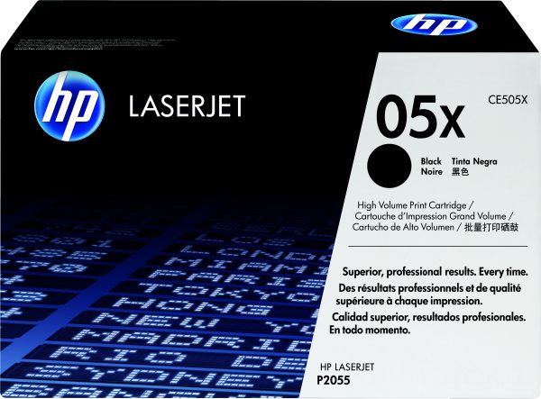 HP Cartucho original de tóner negro de alto rendimiento 05X LaserJet