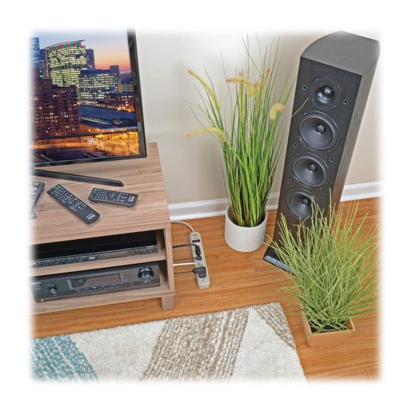 Tripp Lite TLP604 Supresor de Sobretensiones con 6 Tomacorrientes, 1.22 m [4 pies] Cable, 790 Joules, LED de Diagnóstico, Gabinete Gris Claro - Imagen 2