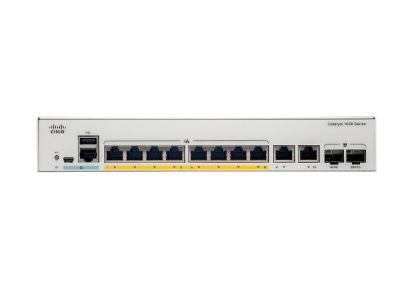 Cisco Catalyst C1000-8P-2G-L dispositivo de redes Gestionado L2 Gigabit Ethernet (10/100/1000) Energía sobre Ethernet (PoE) Gris - Imagen 2