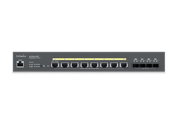 EnGenius ECS2512FP dispositivo de redes Gestionado L2+ 2.5G Ethernet (100/1000/2500) Energía sobre Ethernet (PoE) Negro - Imagen 4