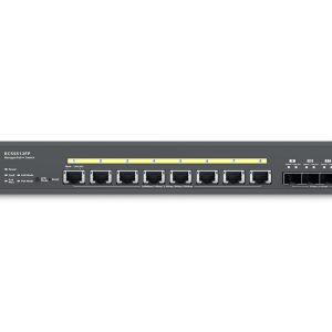 EnGenius ECS2512FP dispositivo de redes Gestionado L2+ 2.5G Ethernet (100/1000/2500) Energía sobre Ethernet (PoE) Negro