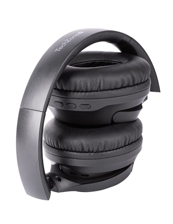 TechZone TZDJ02 audífono y auriculare Auriculares Inalámbrico y alámbrico Diadema Llamadas/Música USB Tipo C Bluetooth Negro - Imagen 3