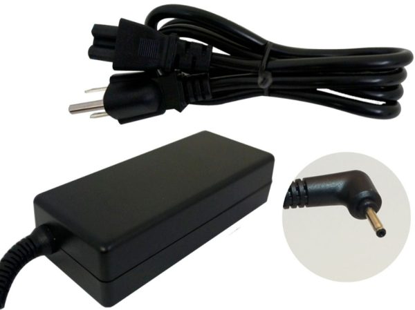 Generico AC-ASUS AGUJA adaptador e inversor de corriente Interior Negro