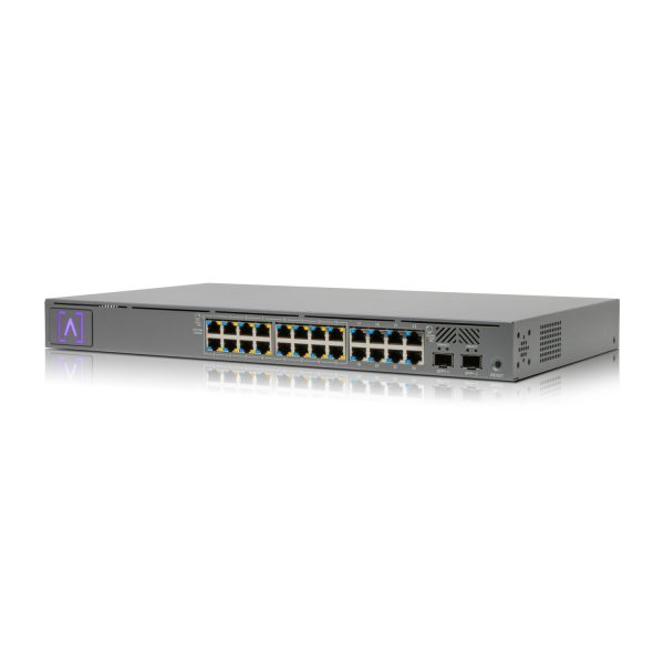 Alta Labs S24-POE dispositivo de redes Gestionado Gigabit Ethernet (10/100/1000) Energía sobre Ethernet (PoE) 1U Gris