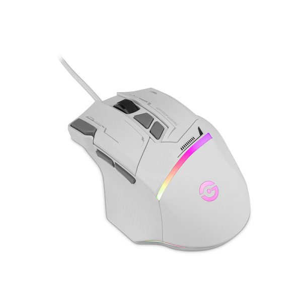 Getttech GPM-RGBWR-G1-WH ratón Juego Diestro USB tipo A 7200 DPI - Imagen 4