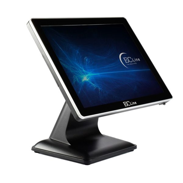 EC Line EC-VP-1100-256-WIN Terminal Punto Venta (TPV) J6412 2 GHz Todo-en-Uno 38,1 cm (15") 1024 x 768 Pixeles Pantalla táctil Negro - Imagen 4
