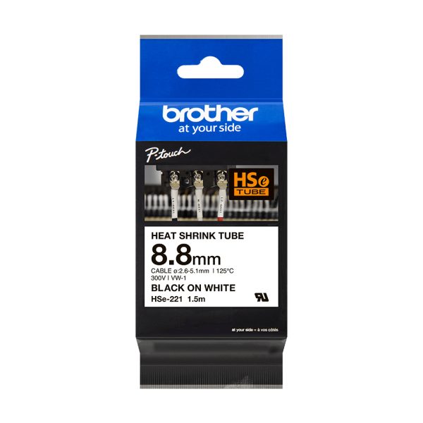 Brother HSE-221 cinta para impresora de etiquetas TZe - Imagen 3