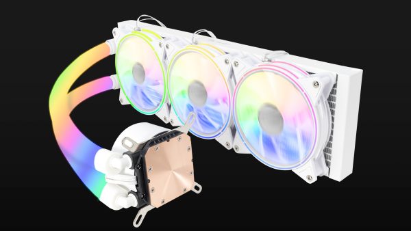 Ocelot Gaming POLAR WAVE 360 WHITE sistema de refrigeración de computadora Procesador Refrigerador de líquidos todo en uno 12 cm Blanco - Imagen 2