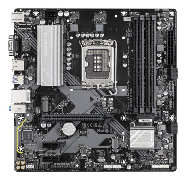 GIGABYTE B760M D3HP DDR4 Placa base - Soporta CPUs Intel Core de 14ª generación, VRM digital de 4+1+1 fases, hasta 5333MHz DDR4 (OC), 2xPCIe 4.0 M.2, GbE LAN, USB 3.2 Gen1 - Imagen 2