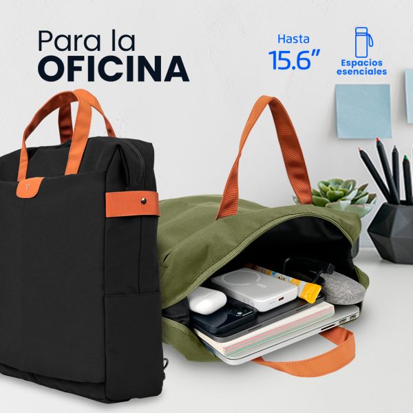 Vorago BP-301-BK mochila City backpack Negro Poliéster - Imagen 3