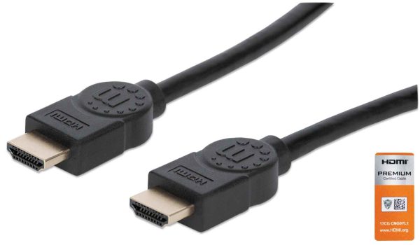 Manhattan Cable HDMI de Alta Velocidad con Canal Ethernet, Versión Premium