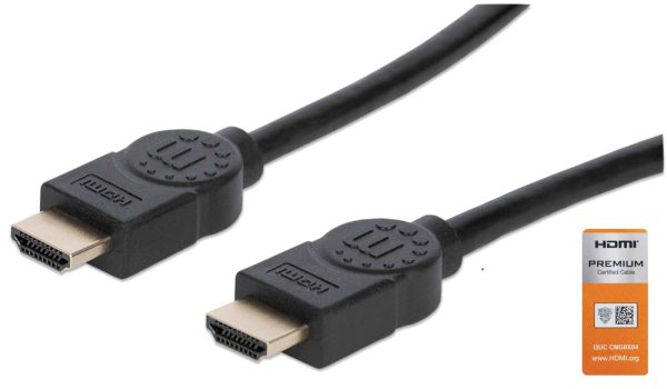Manhattan Cable HDMI de Alta Velocidad con Canal Ethernet, Versión Premium