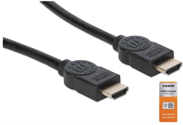 Manhattan Cable HDMI de Alta Velocidad con Canal Ethernet, Versión Premium - Imagen 2