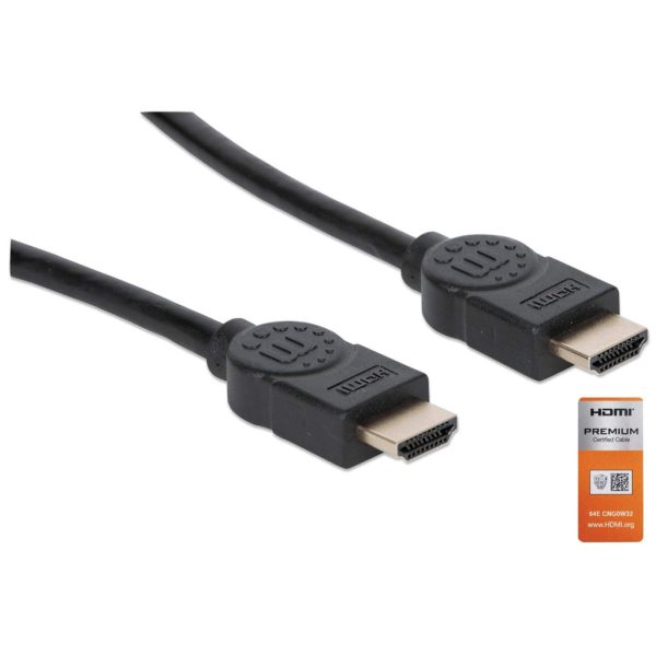 Manhattan Cable HDMI de Alta Velocidad con Canal Ethernet, Versión Premium - Imagen 2