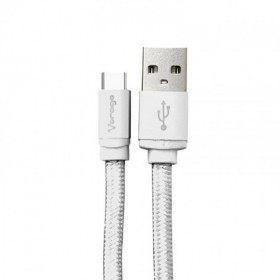 Vorago CAB-123 cable USB USB 2.0 1 m USB A USB C Blanco