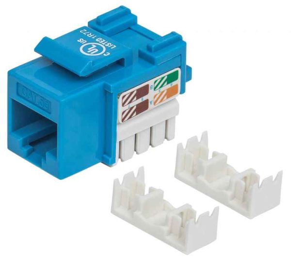 Intellinet JACK RJ45 CAT5E KEYSTONE DE IMPACTO AZUL - Imagen 4
