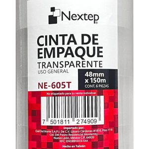 Nextep NE-605T cinta adhesiva de papelería o oficina 150 m Blanco 6 pieza(s)