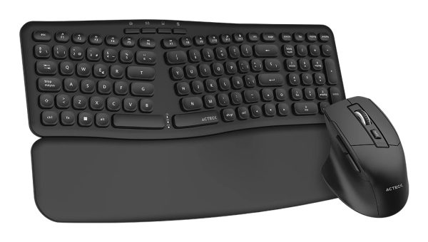 Acteck Creator Ultra Confort MK650 teclado Ratón incluido Hogar / Oficina RF inalámbrico QWERTY Español Negro - Imagen 3