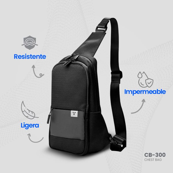 Vorago CB-300 mochila City bag Negro Poliéster - Imagen 2