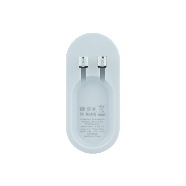 Mobifree MB-923354 cargador de dispositivo móvil Universal Blanco Corriente alterna Carga rápida Interior - Imagen 4