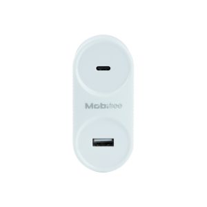 Mobifree MB-923354 cargador de dispositivo móvil Universal Blanco Corriente alterna Carga rápida Interior