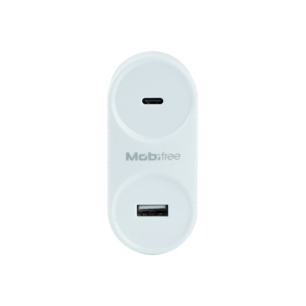Mobifree MB-923354 cargador de dispositivo móvil Universal Blanco Corriente alterna Carga rápida Interior