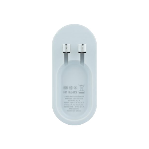 Mobifree MB-923378 cargador de dispositivo móvil Universal Blanco Carga rápida Interior - Imagen 4