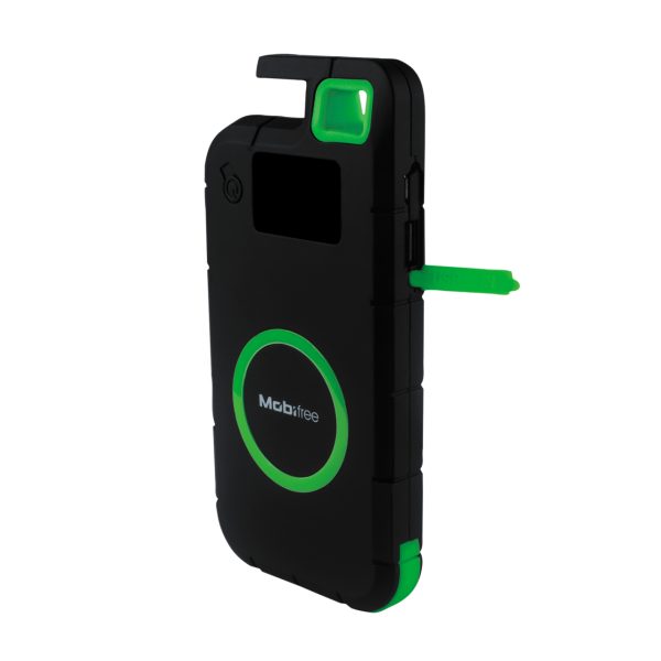 Mobifree MB-923408 batería externa Polímero de litio 8000 mAh Cargador inalámbrico Negro, Verde - Imagen 2