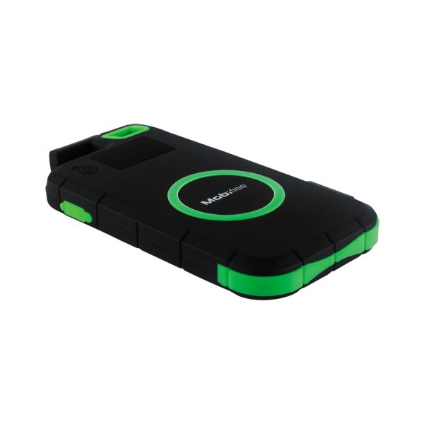 Mobifree MB-923408 batería externa Polímero de litio 8000 mAh Cargador inalámbrico Negro, Verde - Imagen 4