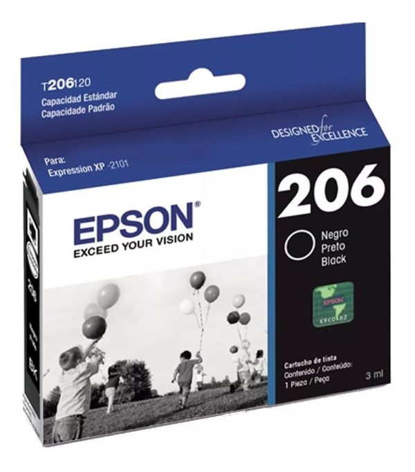 Epson T206 cartucho de tinta 1 pieza(s) Original Negro - Imagen 2