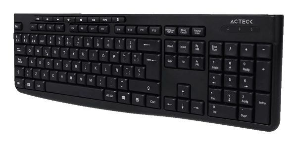 Acteck Creator Prime MK455 teclado Ratón incluido Hogar / Oficina USB QWERTY Español Negro - Imagen 3