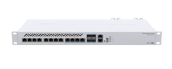 Mikrotik CRS312-4C+8XG-RM dispositivo de redes Gestionado L3 10G Ethernet (100/1000/10000) 1U Blanco - Imagen 2