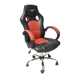 Naceb Technology Warpanther Silla de juegos para PC asiento acolchado Negro, Rojo