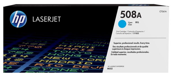 HP Cartucho de tóner original LaserJet 508A cian