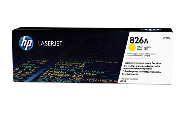 HP Cartucho de tóner original LaserJet 826A amarillo