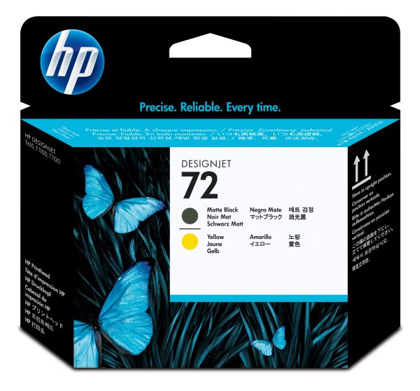 HP Cabezal de impresión DesignJet 72 negro mate y amarillo - Imagen 4