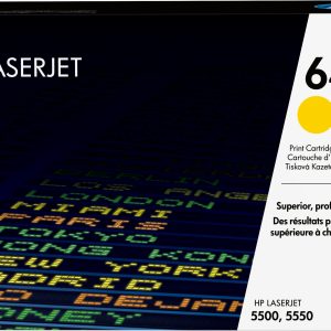 HP Cartucho original de tóner amarillo 645A LaserJet