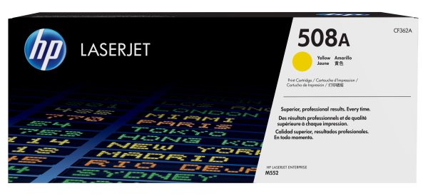 HP Cartucho de tóner original LaserJet 508A amarillo
