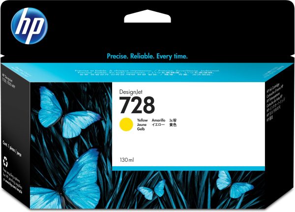 HP Cartucho de tinta DesignJet 728 amarillo de 130 ml - Imagen 4