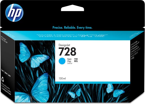 HP Cartucho de tinta DesignJet 728 cian de 130 ml - Imagen 4