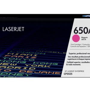 HP Cartucho original de tóner magenta 650A LaserJet