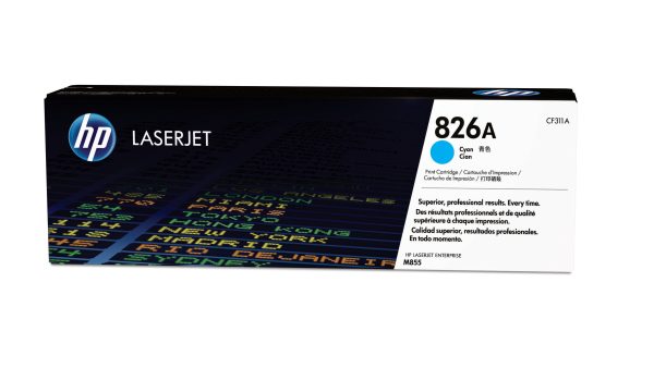 HP Cartucho de tóner original LaserJet 826A cian