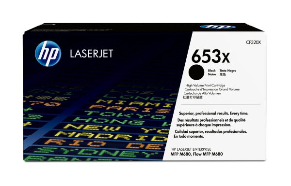 HP Cartucho de tóner original 653X LaserJet de alta capacidad negro - Imagen 2