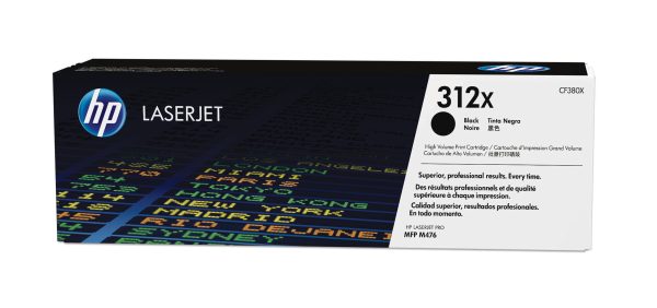 HP Cartucho de tóner de alta capacidad 312X negro para LaserJet