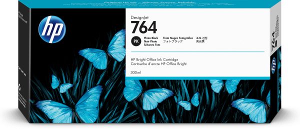 HP Cartucho de tinta DesignJet 764 de 300 ml negro fotográfico