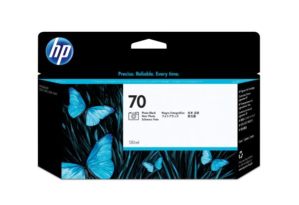 HP Cartucho de tinta DesignJet 70 de 130 ml negro fotográfico